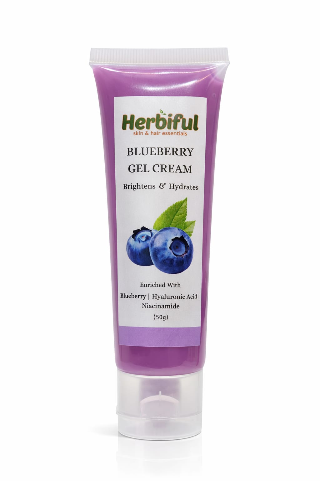 Blueberry Gel Cream 50gm — Brightening & Deep Hydration Moisturizer with Hyaluronic Acid & Niacinamide