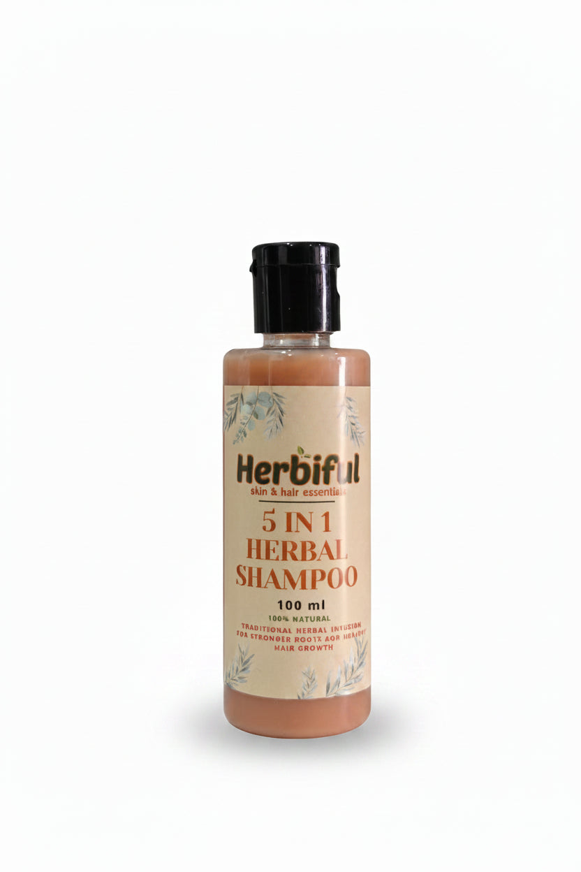 5 in 1 Herbal Shampoo 100ml | Hair Growth & Cleansing