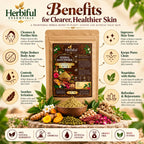 Herbiful Essentials Herbal Bath Powder | Ayurvedic Bath & Body Care | 100g