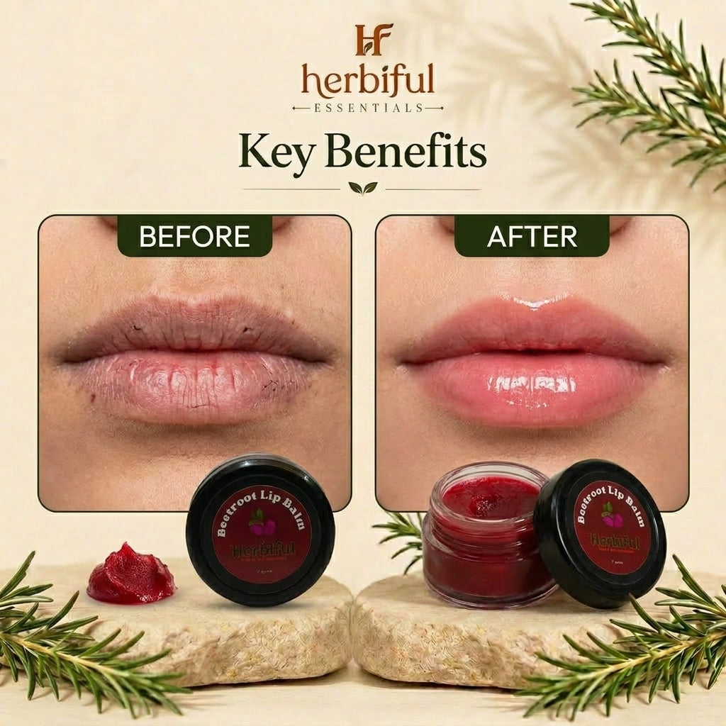 Beetroot Lip Balm 7gm — Natural Lip Tint & Deep Hydration for Soft, Pink Lips