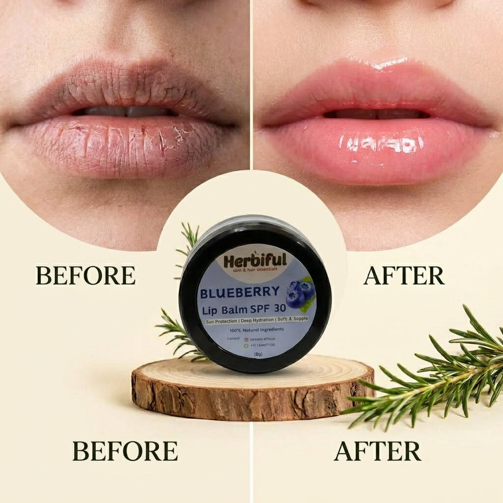 Blueberry Lip Balm SPF 30 8gm — Deep Hydration & Sun Protection for Soft, Healthy Lips