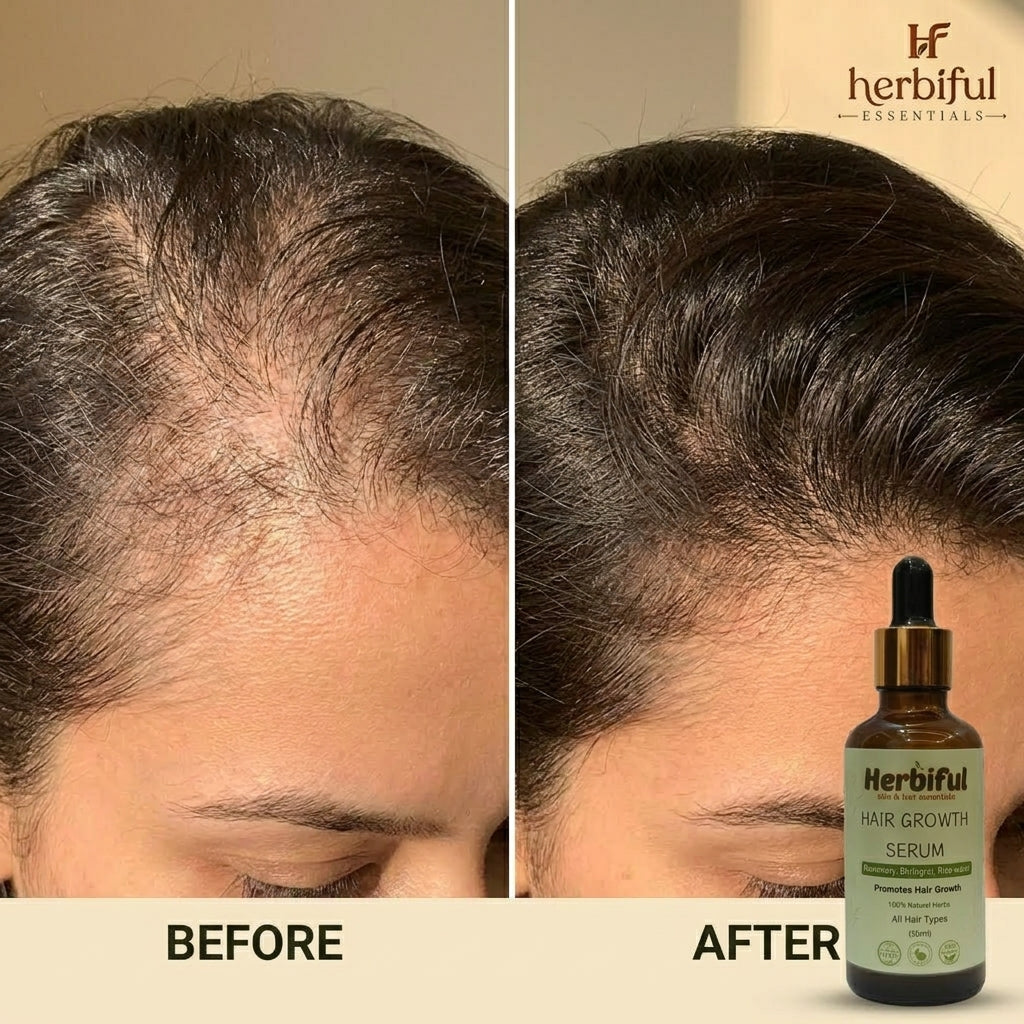 Hair Growth Serum 50ml — Anti Hair Fall & Root Strengthening Serum with Rosemary, Bhringraj & Rice Water