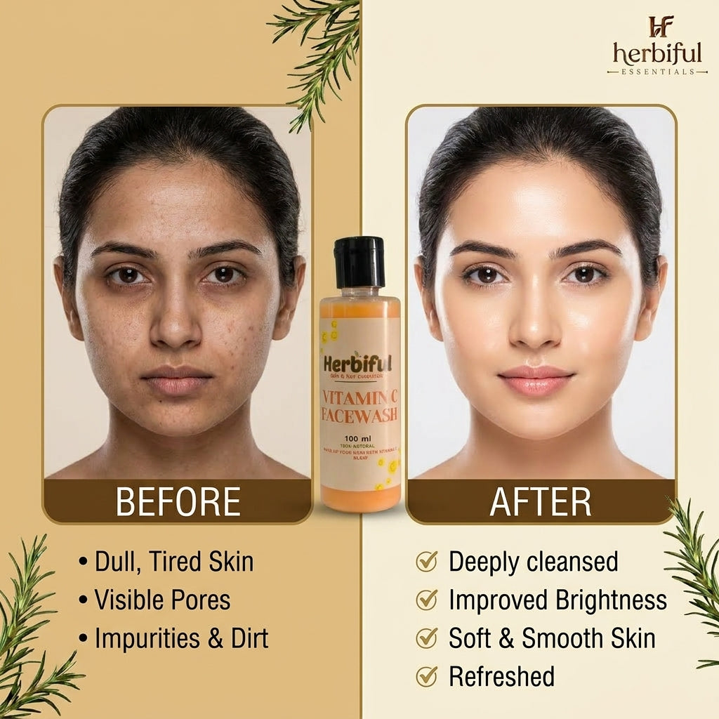 Vitamin C Brightening Facewash 100ml — Gentle Cleanse for Fresh, Glowing Skin